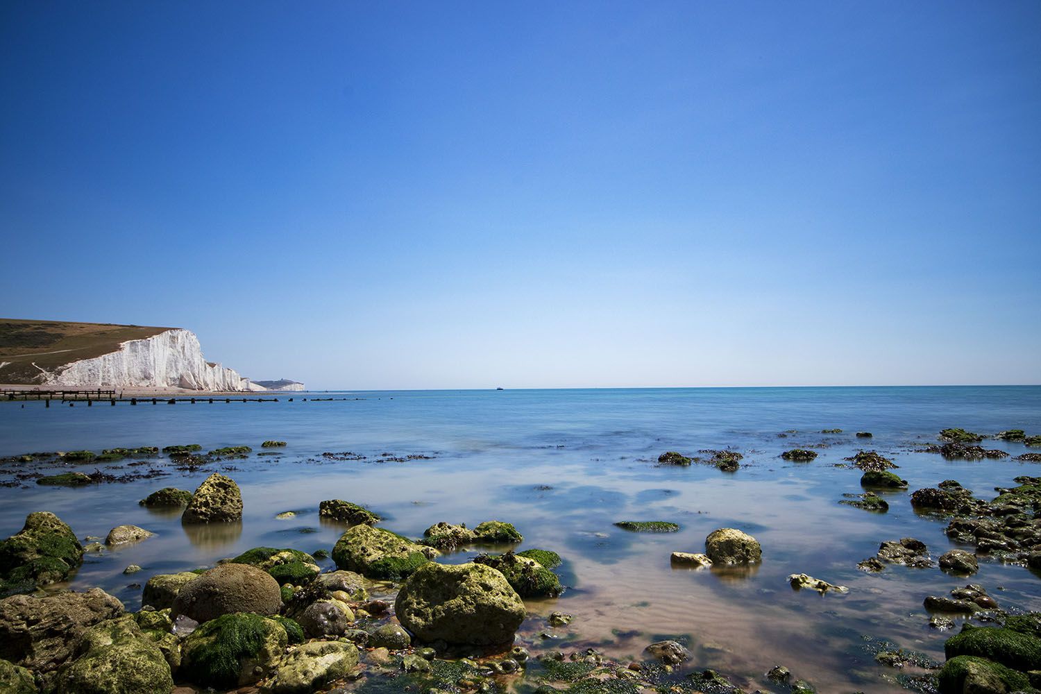 Seaford Seven Sisters by the Coastguard Cottages in Sussex